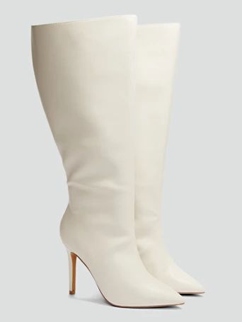 Jessie Faux Leather Knee High Boots - Fashion To Figure | Fashion to Figure