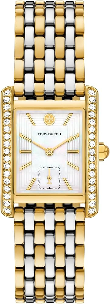 Amazon.com: Tory Burch Women's Eleanor Three-Hand Two-Tone Stainless Steel Watch (Model: TBW1094)... | Amazon (US)