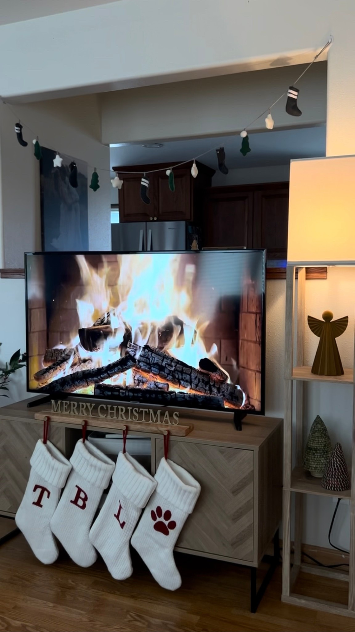 trying to get better at posting home decor! i’m lot able to link our exact tv stand, but it’s on my amazon storefront!

#LTKSeasonal #LTKHome #LTKHoliday