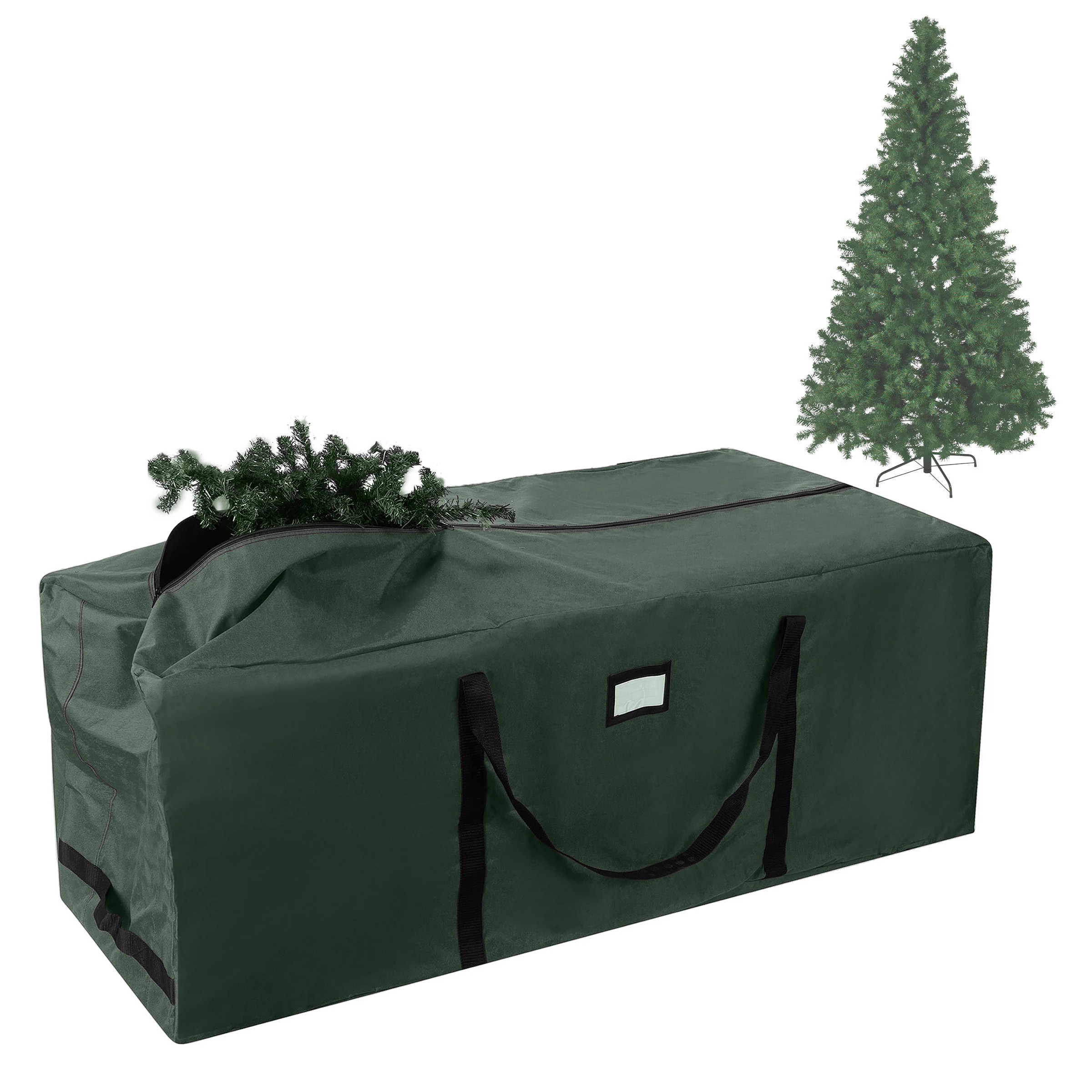 Hastings Home Green Rolling Christmas Tree Storage Bag (For Trees 11.1-ft-12-ft Tall) | 577794JAW | Lowe's