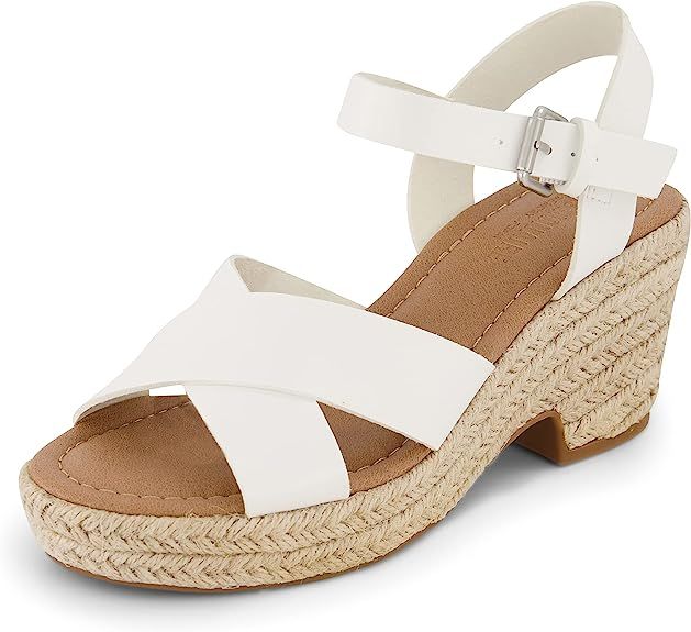 CUSHIONAIRE Women's Robbie espadrille Wedge Sandal +Memory Foam and Wide Widths Available | Amazon (US)