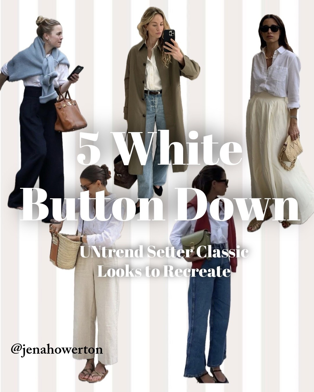 5 White Button Down - Untrend Setter Classic Looks to Recreate 

Linking several different white button downs here :) Some are cotton & some that are satin/silk :) 

I’ll link each individual outfit in the next serval posts :) 

#LTKTravel #LTKSeasonal #LTKgrwm