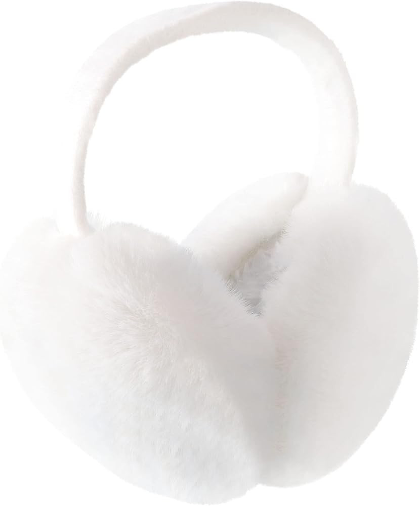 Simplicity Unisex Warm Faux Furry Winter Outdoor EarMuffs Foldable Ear Warmer | Amazon (US)