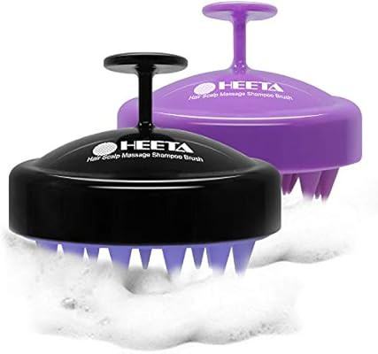 2-Pack Hair Scalp Massager Shampoo Brush, Heeta Wet and Dry Hair Scalp Brush with Soft Silicone (... | Amazon (US)