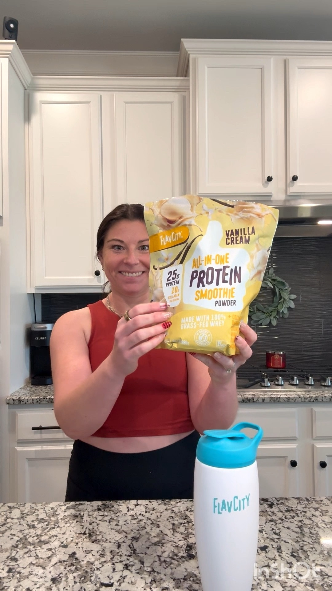 Flavcity has the best shakes. 
25g protein 
10g collagen 

#LTKfitnessgoals #LTKvlog #LTKActive