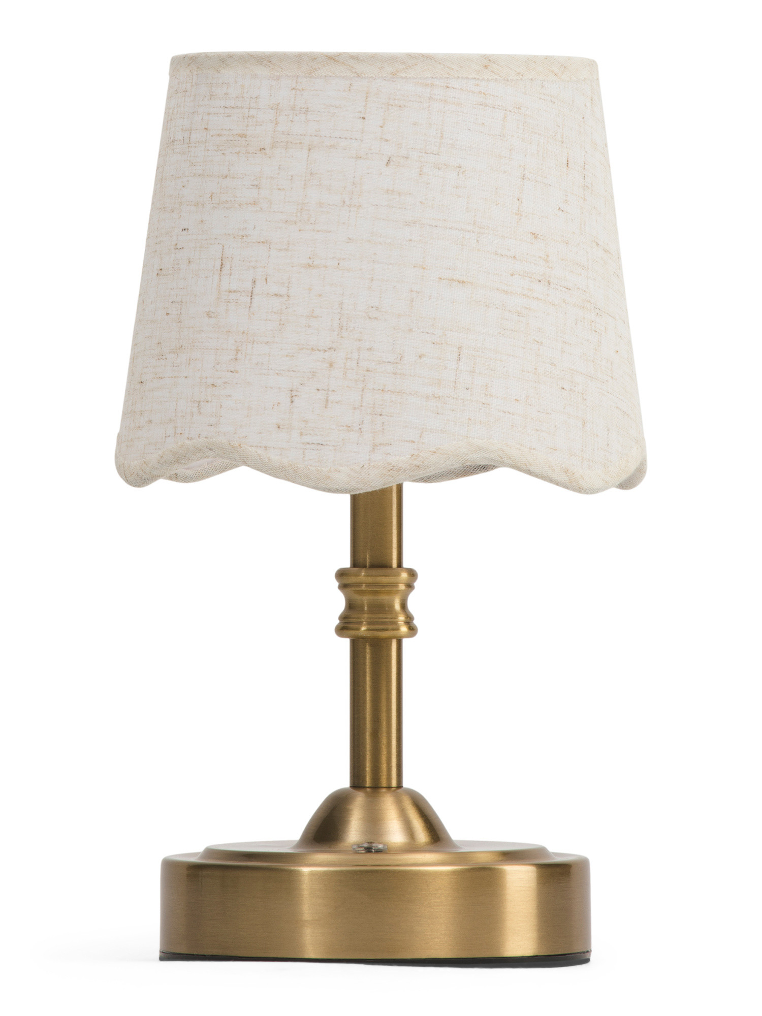 10in Cordless Scalloped Shade Tabletop Lamp | TJ Maxx
