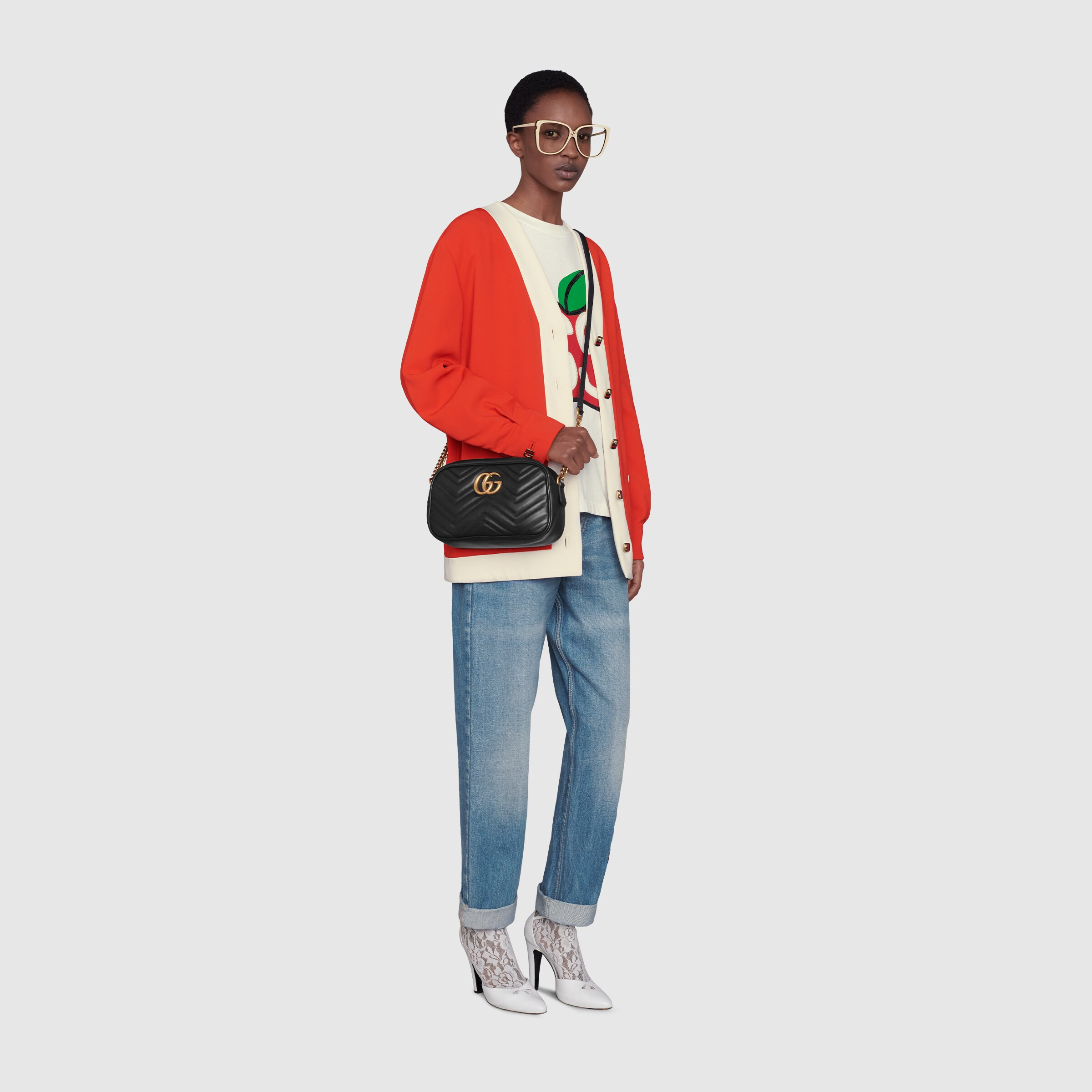 GG Marmont small matelassé shoulder bag | Gucci (US)