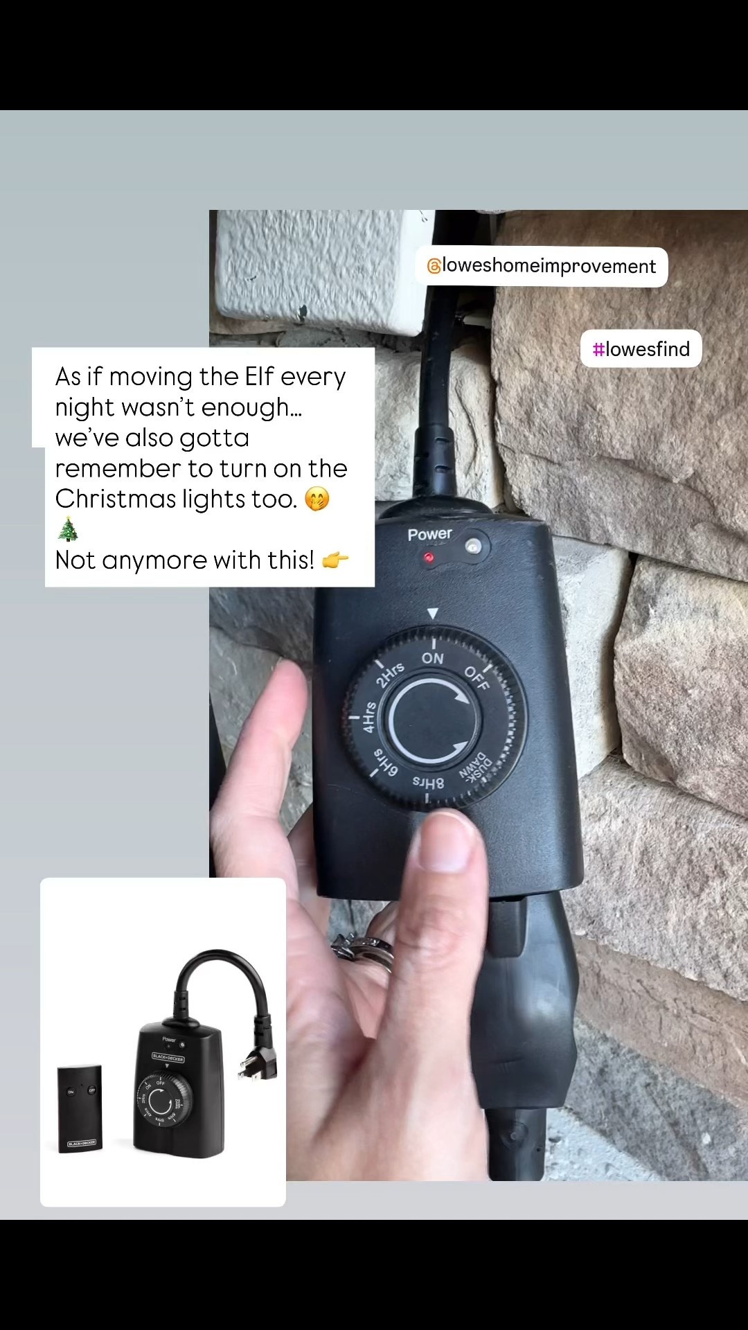 As if moving the Elf every night wasn’t enough… now we’ve gotta remember to turn on the Christmas lights too. 🤭🎄 Not anymore with these Wireless Remote Control Outlets (Black/Mat)! Perfect for making holiday decorating a little easier! 

#ltkhome #ltkholiday #christmasdecor #holidayhacks #ltkfinds #diychristmas #homedecorideas

#LTKSeasonal #LTKHoliday #LTKSaleAlert
