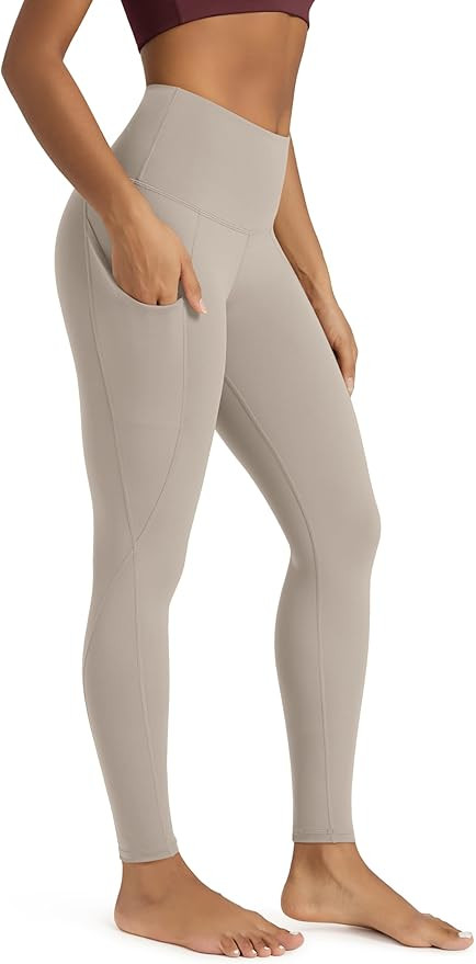 ODODOS Women's High Waisted Yoga Leggings with Pockets, Tummy Control Non See Through Workout Ath... | Amazon (US)