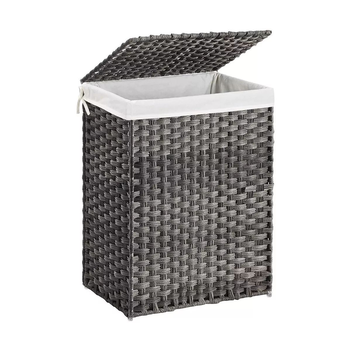 SONGMICS 23.8 Gal (90L) Laundry Hamper Bamboo Laundry Basket with Lid and Handles Wicker hamper | Target