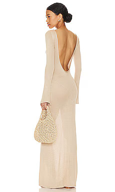 Flook The Label Nyala Maxi Dress in Gold Metallic from Revolve.com | Revolve Clothing (Global)