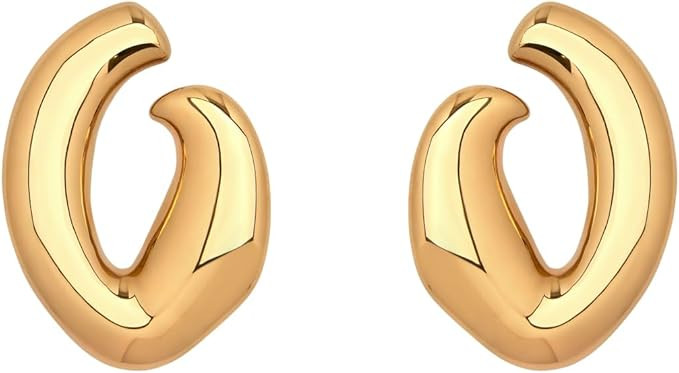 Amazon.com: Oscar de la Renta, Large O Stud Earrings, Gold : Luxury Stores | Amazon (US)