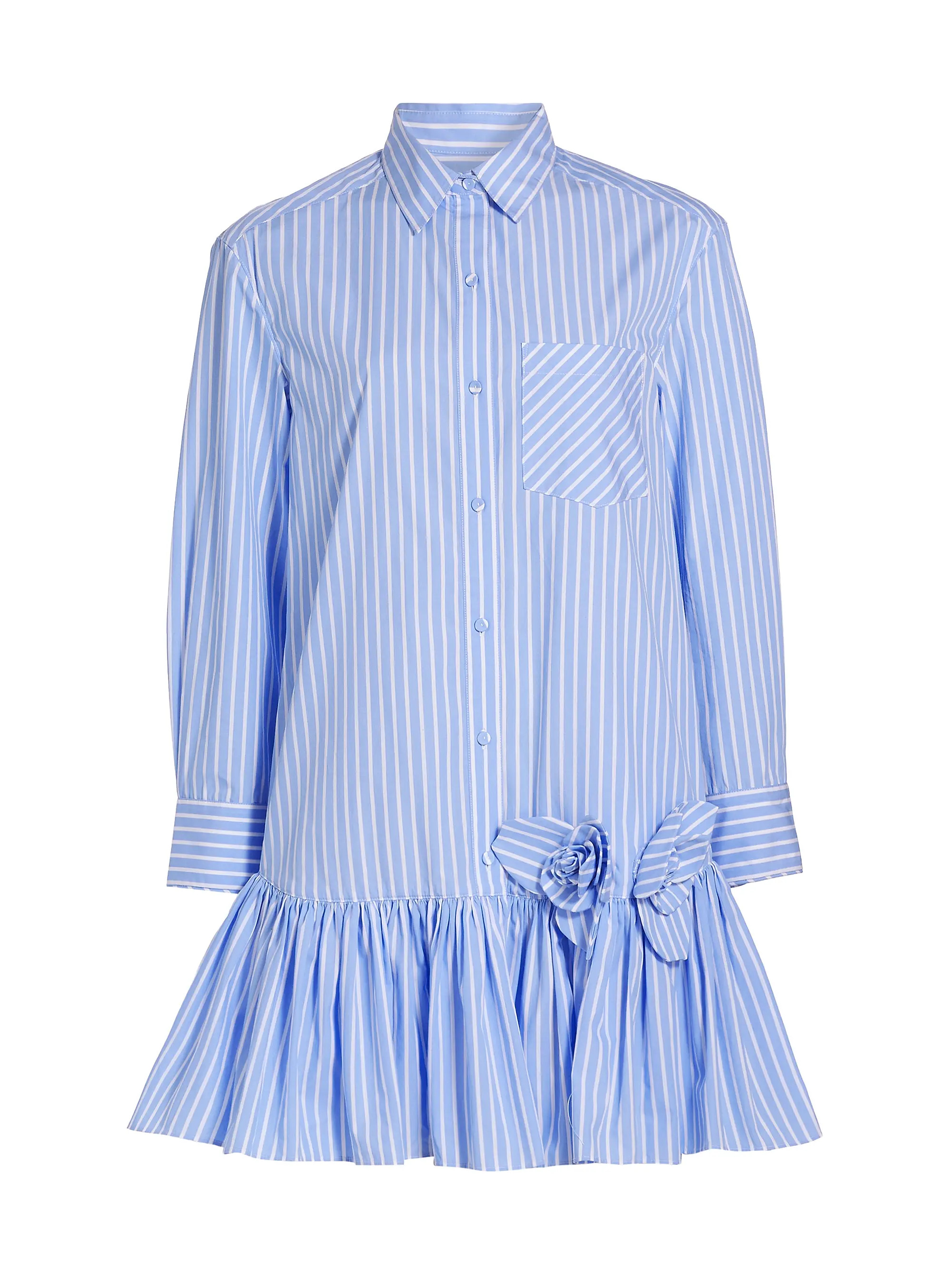 Estelle Striped Cotton Shirtdress | Saks Fifth Avenue