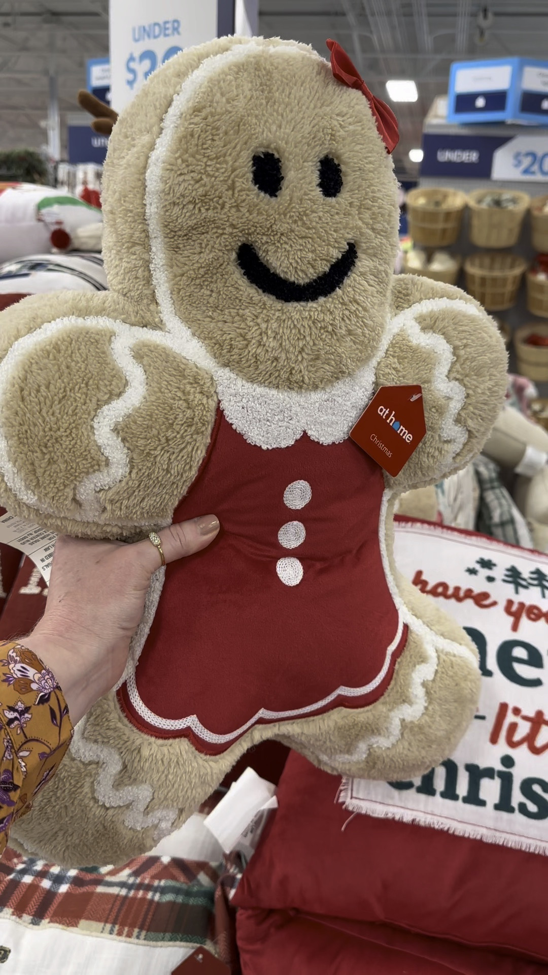 At Home has Christmas! These adorable gingerbread pillows and giant cookie cutters will go fast! 🎅🏻❤️🍪

#LTKSeasonal #LTKHolidaySale #LTKHoliday