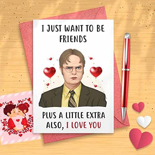 Funny Dwight Schrute Valentines Day Card - Romantic Card, Cute Love Card, Funny Valentines Day, G... | Amazon (US)