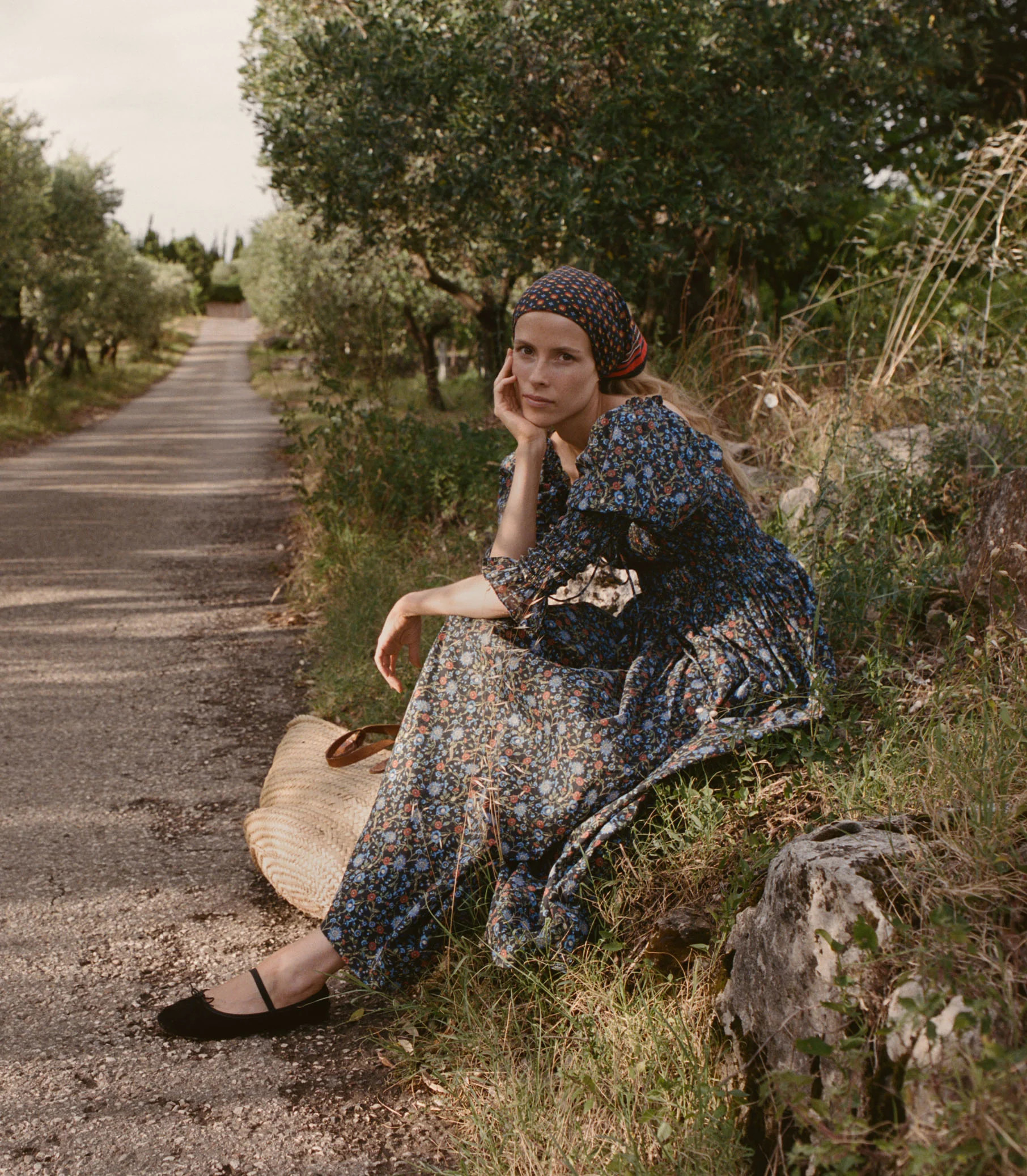 Bijou Dress - Noir Prairie De Montagne | DÔEN | DOEN