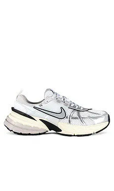 Nike V2K Run in Summit White & Metallic Silver from Revolve.com | Revolve Clothing (Global)