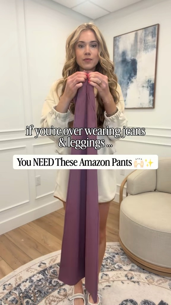 If you are tired of jeans and leggings this summer these are the comfy Amazon pants everyone is switching to and I completely understand why 🤍✨ Lightweight, flattering, and so incredibly easy to style — they give that effortless put together look while still feeling like loungewear which is honestly the dream combination. The wide leg fit is SO good and they pack perfectly for travel days without wrinkling which means they are basically magic. Perfect for mom life, errands, casual outings, and every day when you still want to feel cute and comfortable without putting in too much effort. Use code G4FREE10 for 10% off! Linked for you!

#LTKSeasonal #LTKWorkwear #LTKootd
