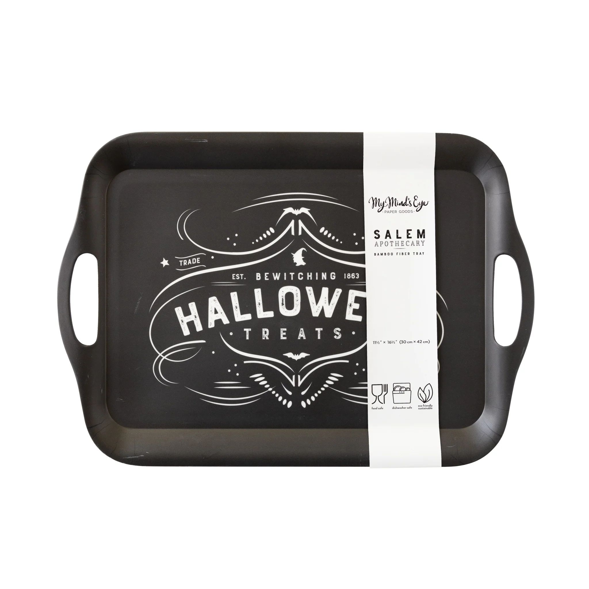 Salem Apothecary Halloween Treats Reusable Bamboo Tray | My Mind's Eye