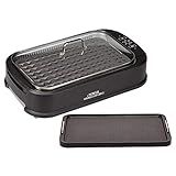 Power Smokeless Grill with Tempered Glass Lid with Interchangeable Griddle Plate and Turbo Speed ... | Amazon (US)