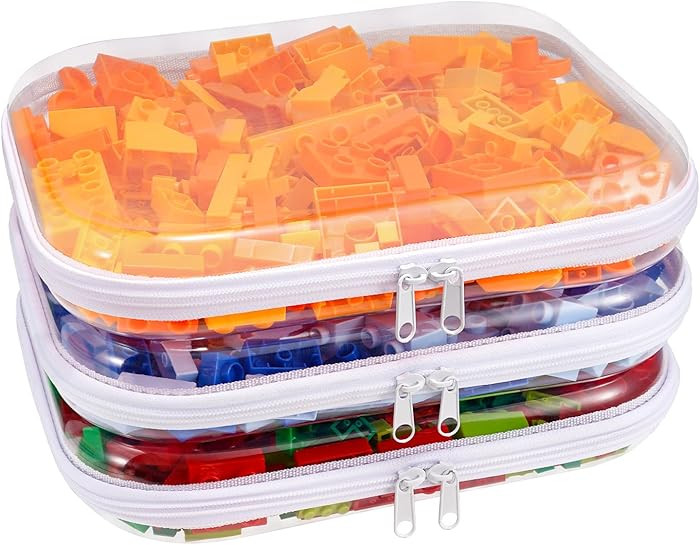 Clear Hard Shell Zipper Case,3PCS Transparent Clear Zipper Pouches,Hard Side Plastic Case Set,Por... | Amazon (US)