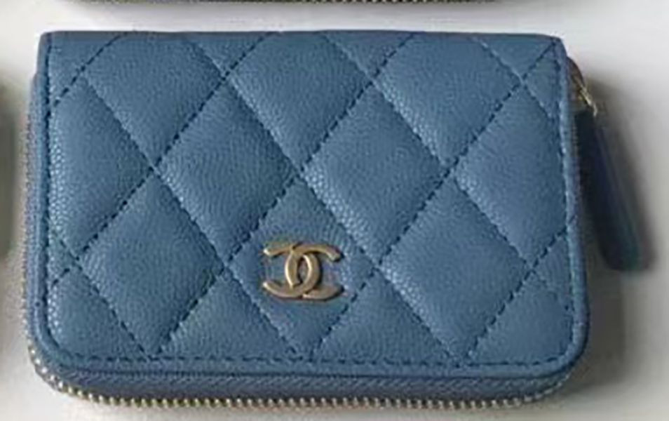 Chanel short wallet lady coin purse CC card holder 7A quality leather caviar lambskin clutch wome... | DHGate