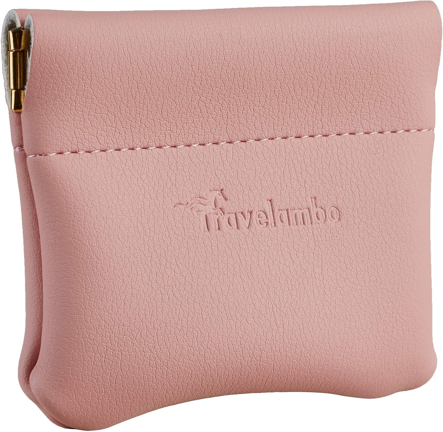 Travelambo Leather Squeeze Coin Purse Pouch Change Holder For Men & Women | Amazon (US)