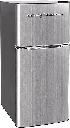 Frigidaire EFR451 2 Door Refrigerator/Freezer, 4.6 cu ft, Platinum Series, Stainless Steel, Doubl... | Amazon (US)