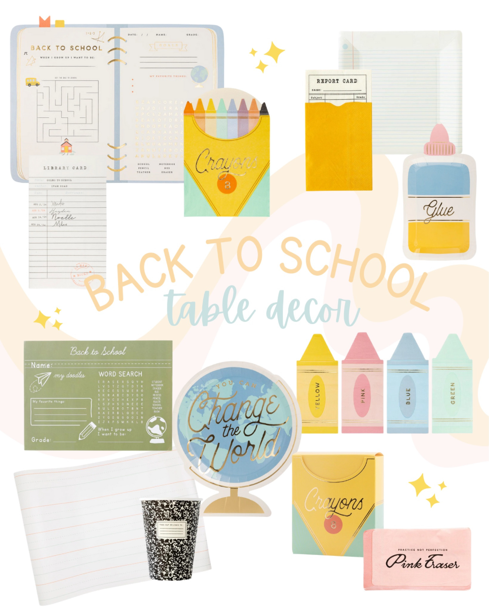 Back to School table decor for your little ones first day back! 

#LTKFamily #LTKBacktoSchool #LTKKids