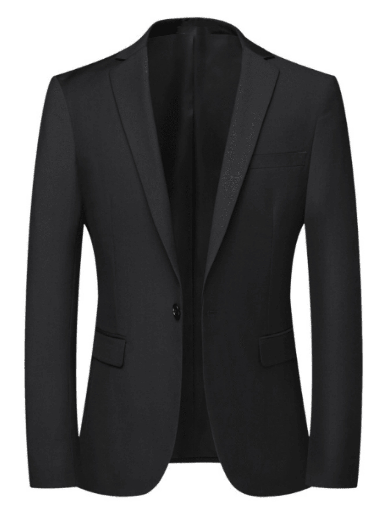 Middle-Aged Men's Casual Solid Color Blazer, Business Formal Jacket, Autumn | SHEIN