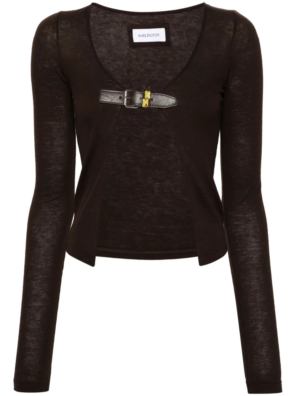 16Arlington Daye Belted Cardigan | Brown | FARFETCH | Farfetch Global