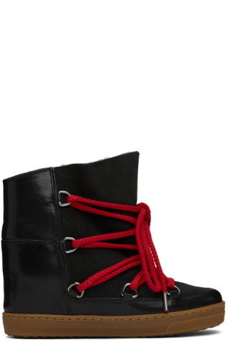 Isabel Marant - Black Nowles Ankle Boots | SSENSE