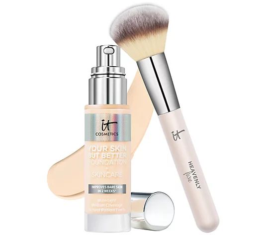 IT Cosmetics Your Skin But Better Foundation with Brush - QVC.com | QVC