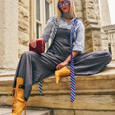 CLASS ACT PINSTRIPE OVERALLS Current price: $89.90 USD / No reviews yet {"averageRating":"0","reviewCount":0} | AKIRA