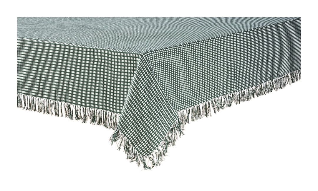 Lintex Linens Homespun Check 100% Cotton Woven Fringed Tablecloth 60"X102", Hunter - Walmart.com | Walmart (US)