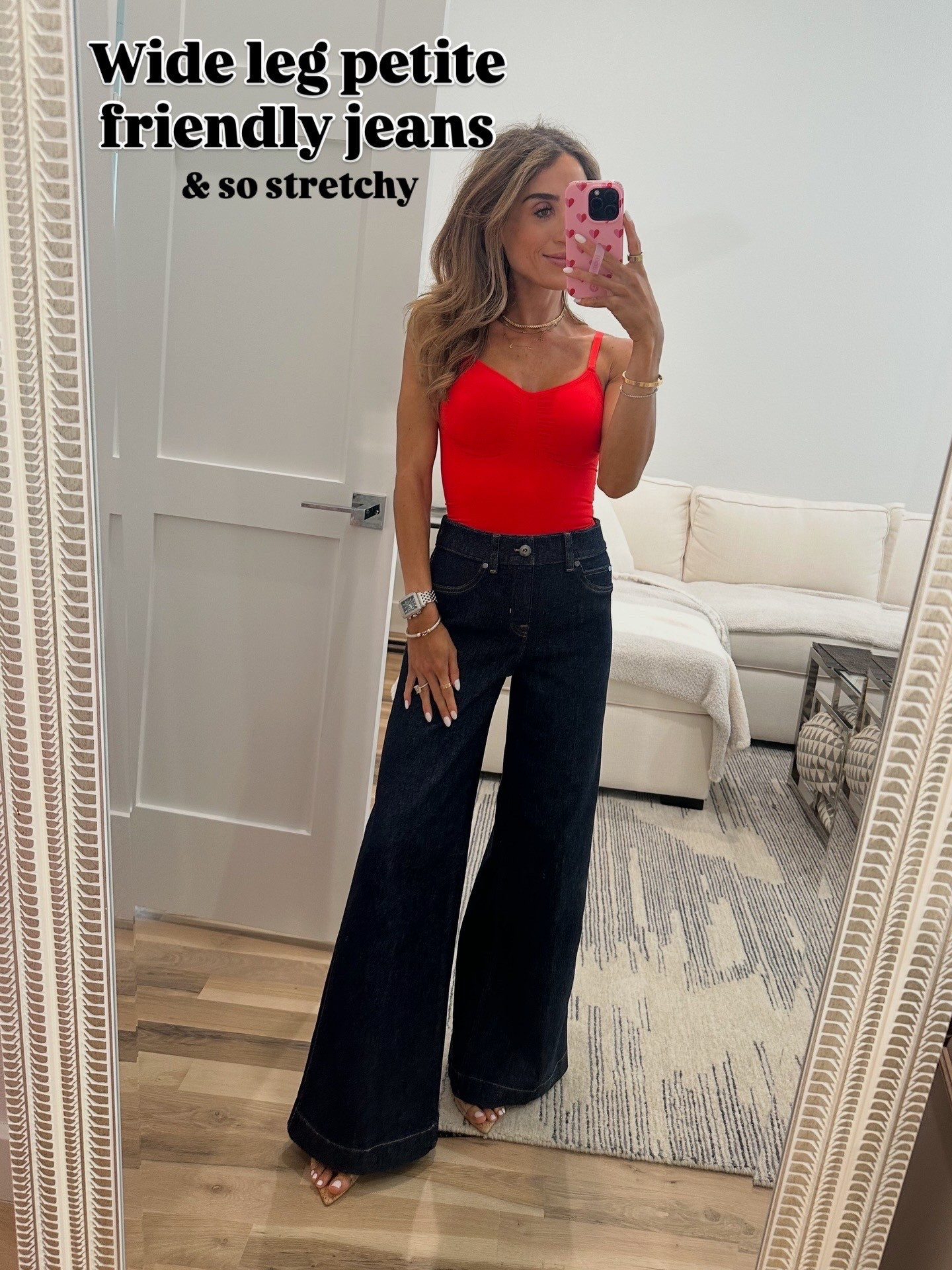 Spanx side leg jeans size xs petite so stretchy and flattering 

#LTKPetite #LTKFindsUnder50 #LTKFindsUnder100