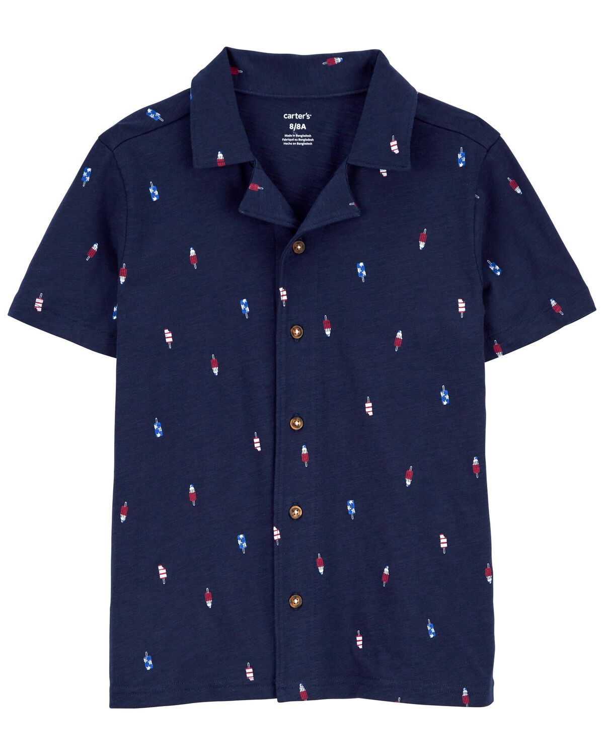 Kid Popsicle Button-Front Shirt | Carter's