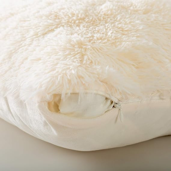 Reafort Luxury Long Hair, PV Fur, Faux Fur Body Pillow Cover/Case 21inx54in with Hidden Zipper Cl... | Amazon (US)