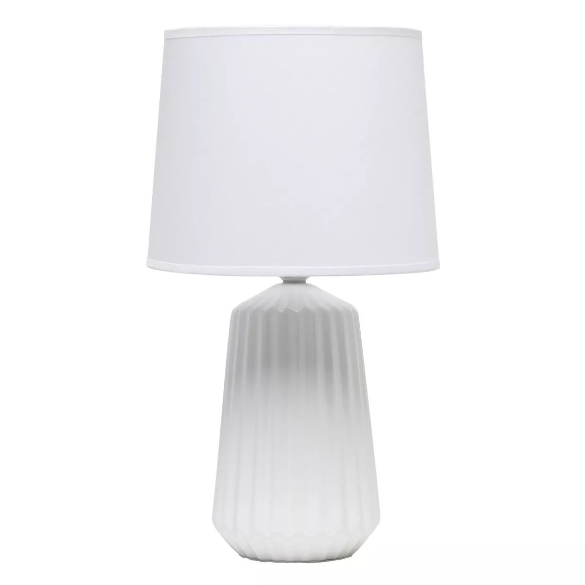 Pleated Base Table Lamp Off-White - Simple Designs | Target