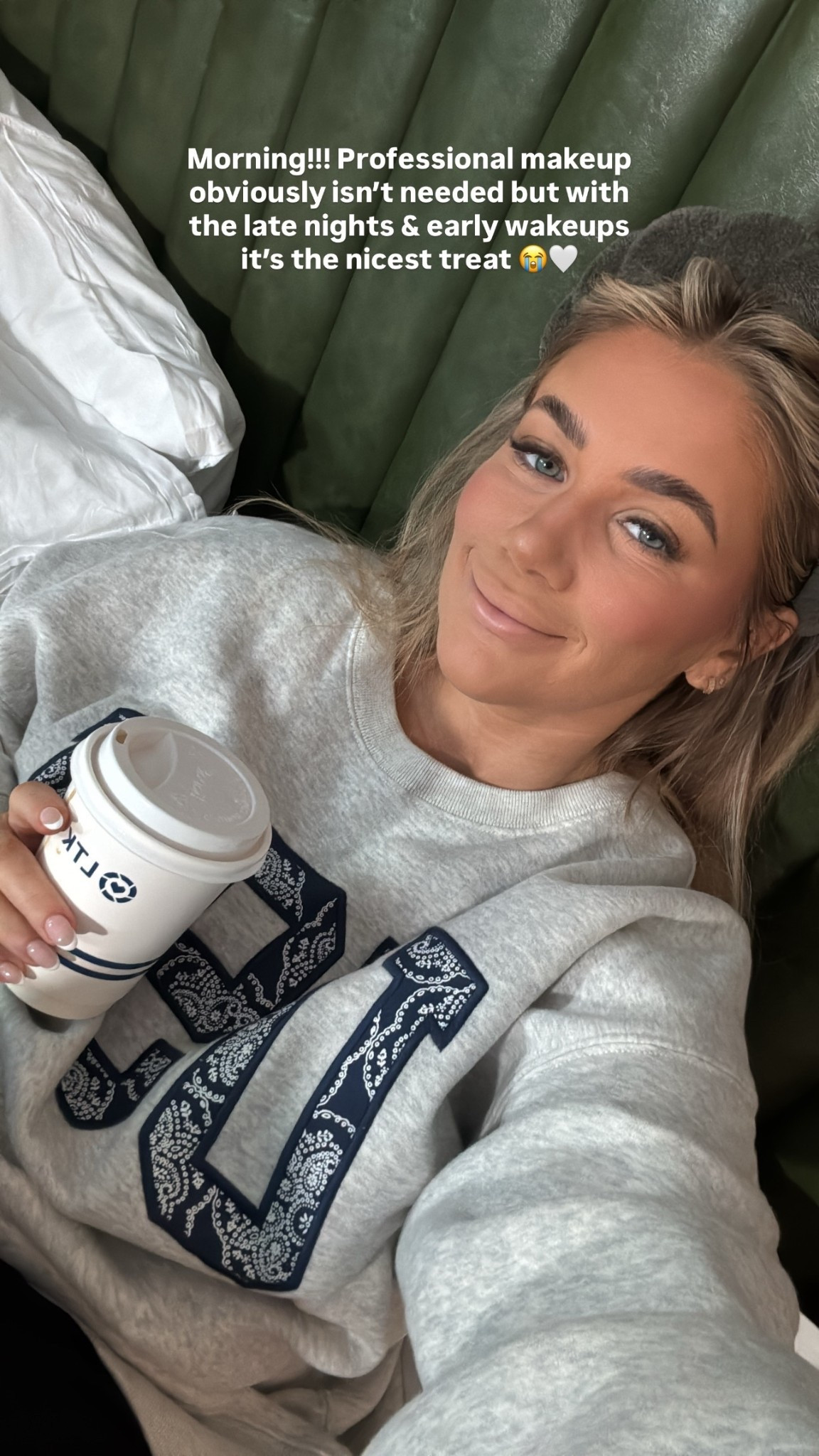 Morning!!! Professional makeup obviously isn’t needed but with the late nights & early wakeups it’s the nicest treat 😭🤍

#LTKSeasonal #LTKMidsize #LTKCon