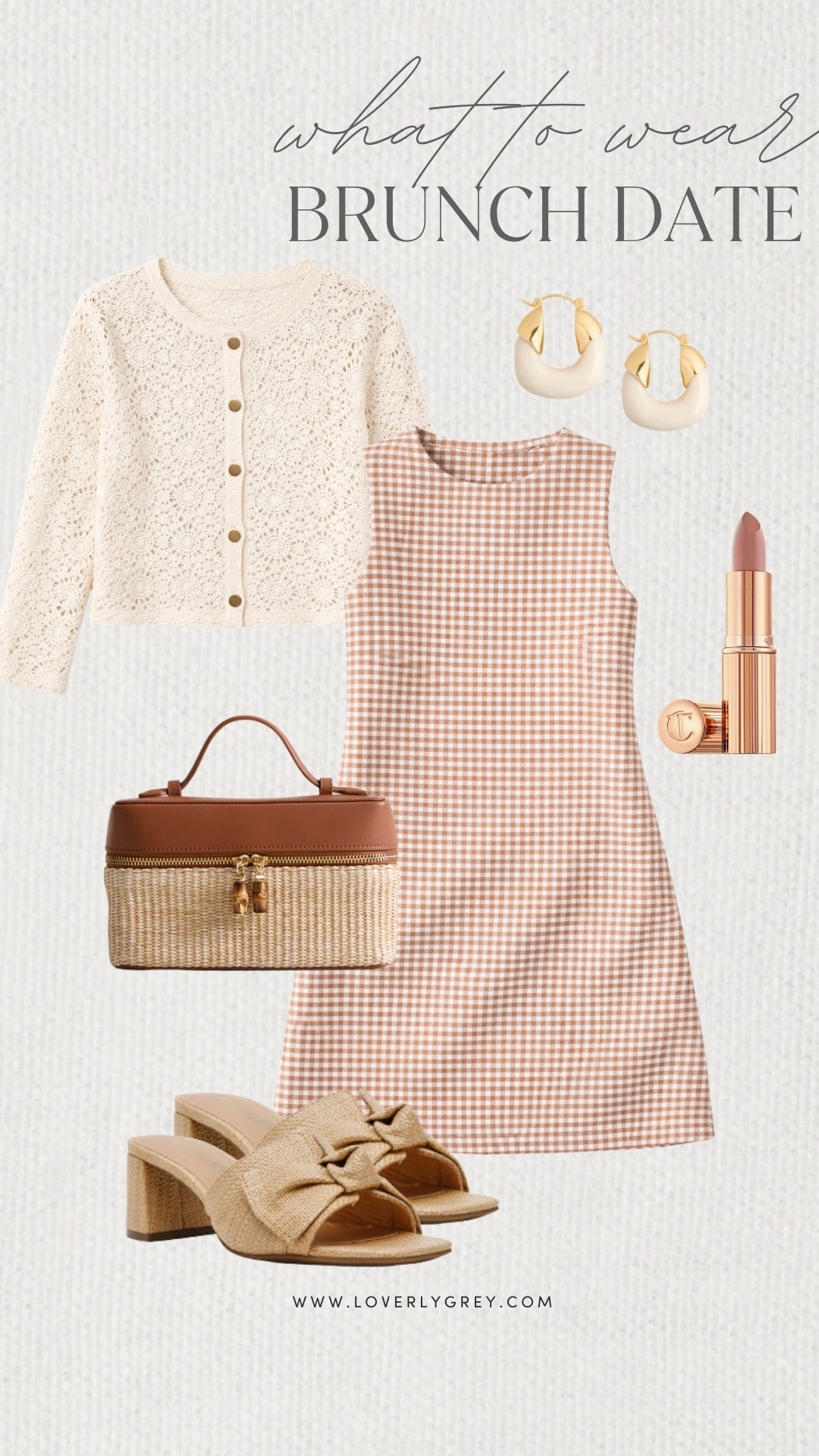 Loverly Grey, what to wear, brunch date! I am loving this gingham dress paired with the cute crochet cardigan! I’d keep the look simple by adding earrings, a fun purse, and a pair of heels! Loverly grey, what to wear, brunch date

#LTKootd #LTKgrwm #LTKdayinmylife