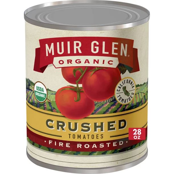 Muir Glen, Organic Crushed Fire Roasted Tomatoes, 28 oz - Walmart.com | Walmart (US)