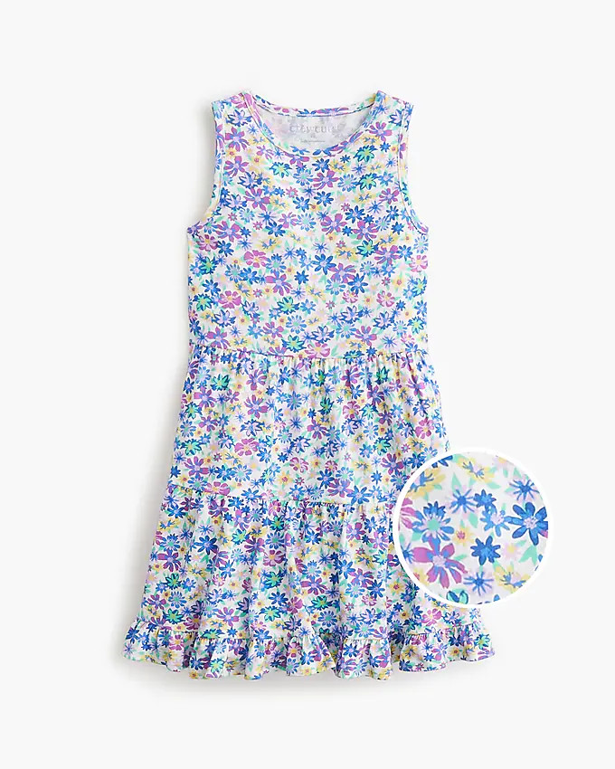 Girls' floral knit tank dress | J.Crew Factory