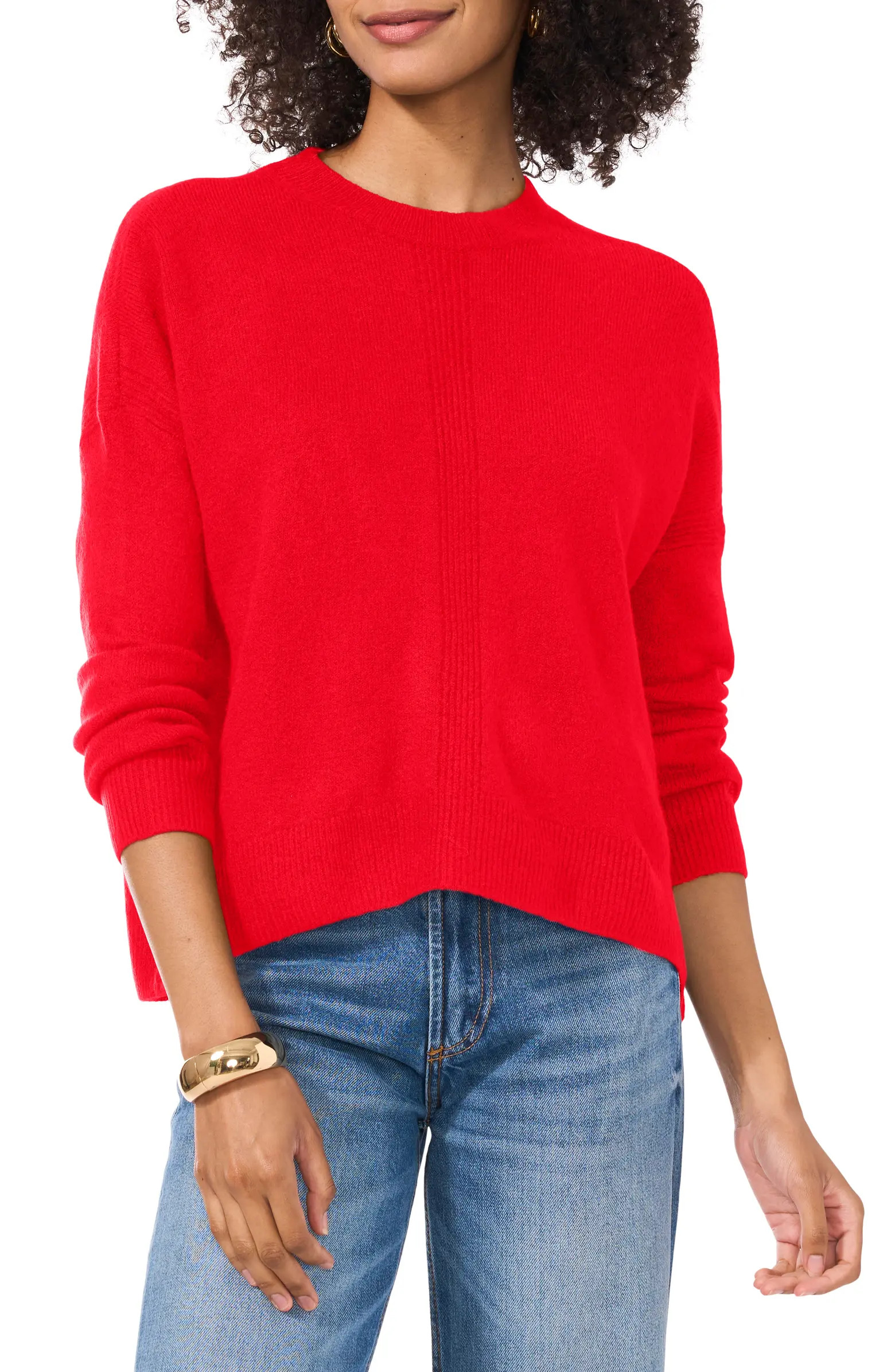 Vince Camuto Cropped Crewneck Sweater | Nordstrom | Nordstrom