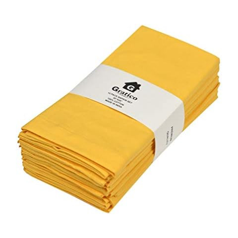 Cloth Napkins Set of 12 Hemmed, Cloth Napkins, Cloth Dinner Napkins, Napkin Cloth Washable, Cotto... | Amazon (US)