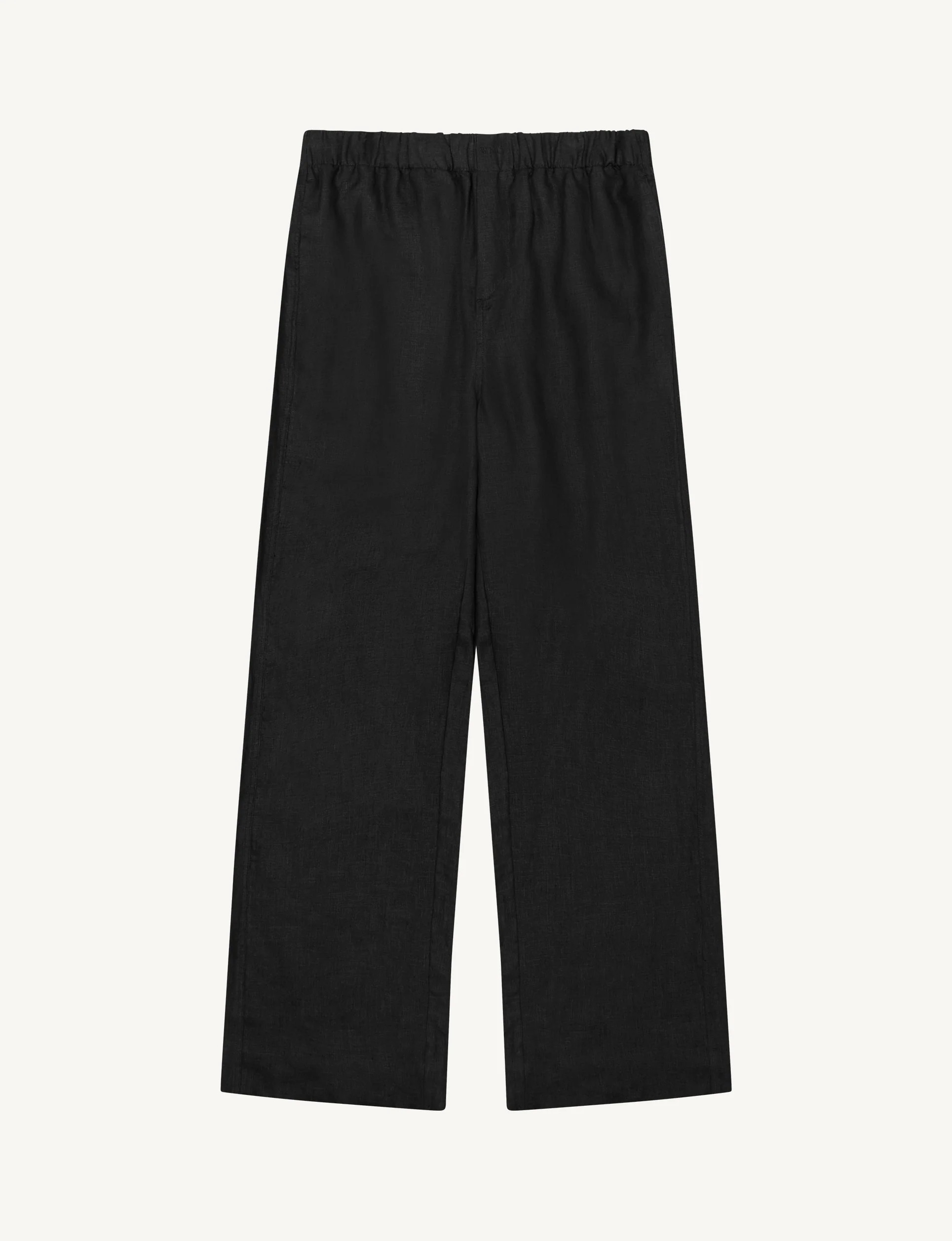 The Palazzo: Linen, Black | With Nothing Underneath