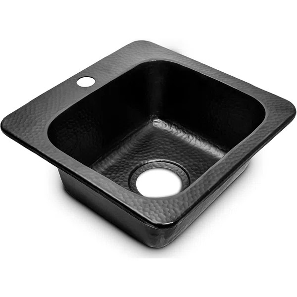Baxter 15.125'' L Drop-In Single Bowl Copper Kitchen Sink | Wayfair North America