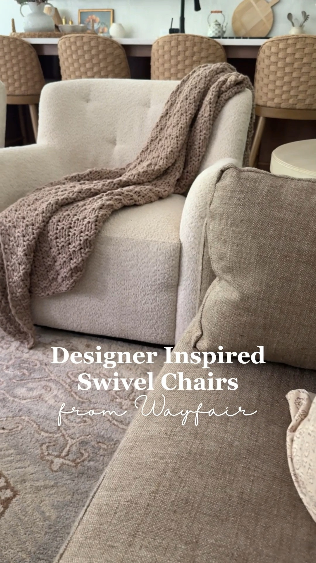 #ad We are obsessed with these designer inspired swivel chairs from @Wayfair! These make the space feel cozy and inviting! And they are on sale right now too! #wayfair #WayfairPartner

#LTKHome #LTKSaleAlert #LTKSeasonal