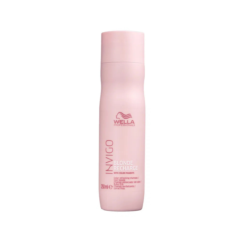 Kit Wella Invigo Cool Blonde Recharge- Shampoo 250 ml + Condicionador 200 ml | Amobeleza (BR)
