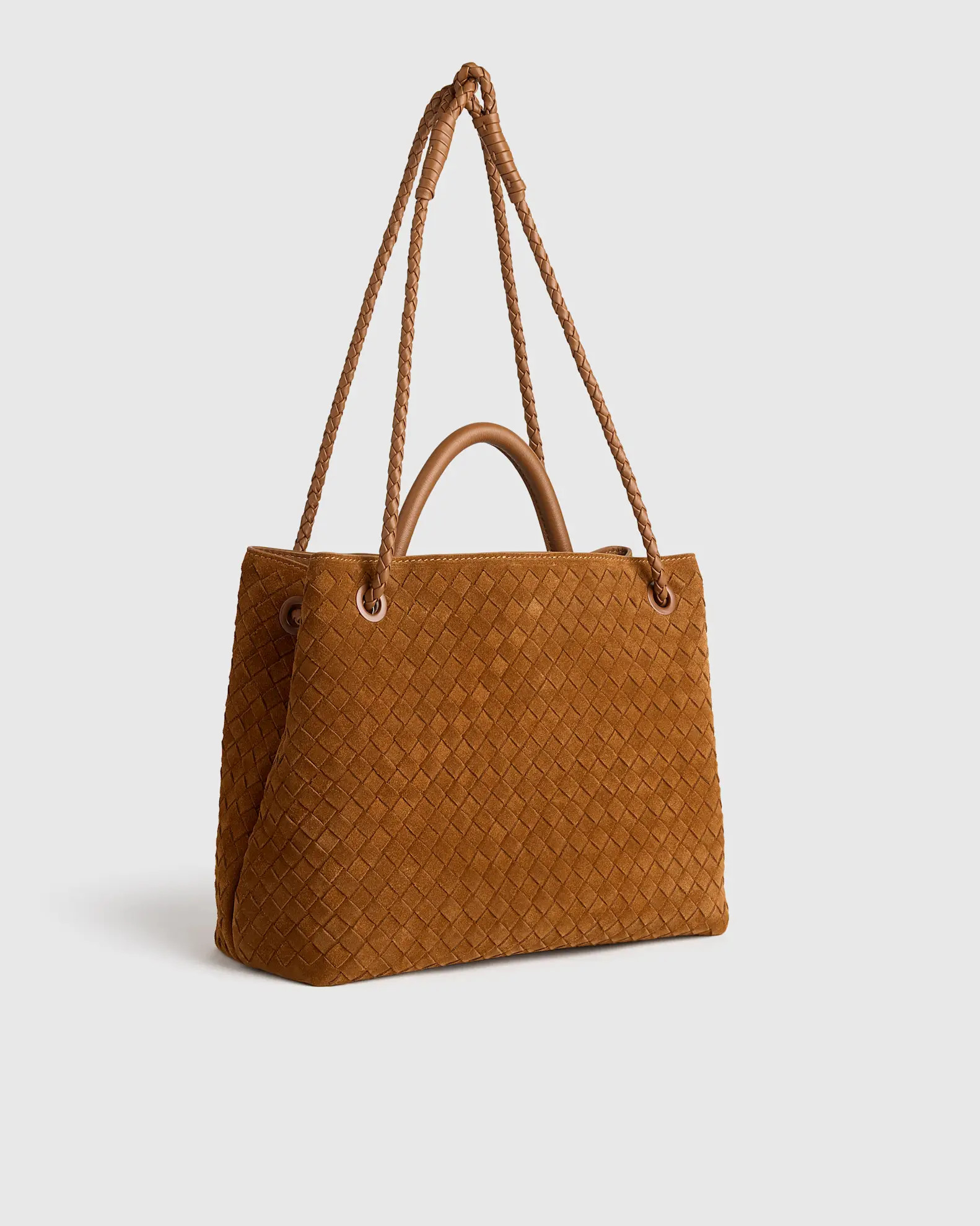 Romy Suede Handwoven Satchel | Quince